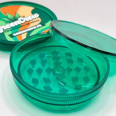 Grinder fleurs CBD 60 mm 3 parties vert | Green Crew