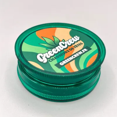 Grinder fleurs CBD 60 mm 3 parties vert | Green Crew