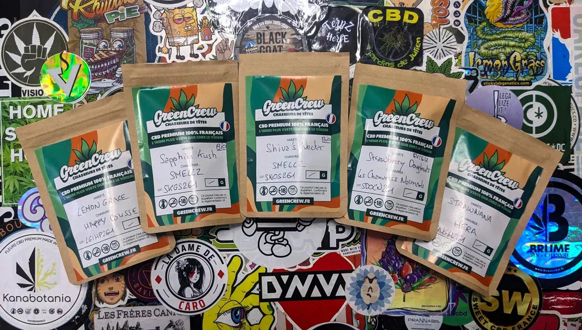 Testeur de CBD passe au crible GreenCrew : 5 fleurs françaises qui ont marqué le test